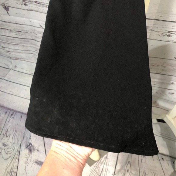 Vera Wang Floor Length Black Gown Cut Out Neckline and train on the back! - Picture 12 of 12